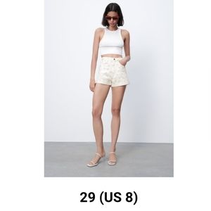 Zara "hi rise" shorts